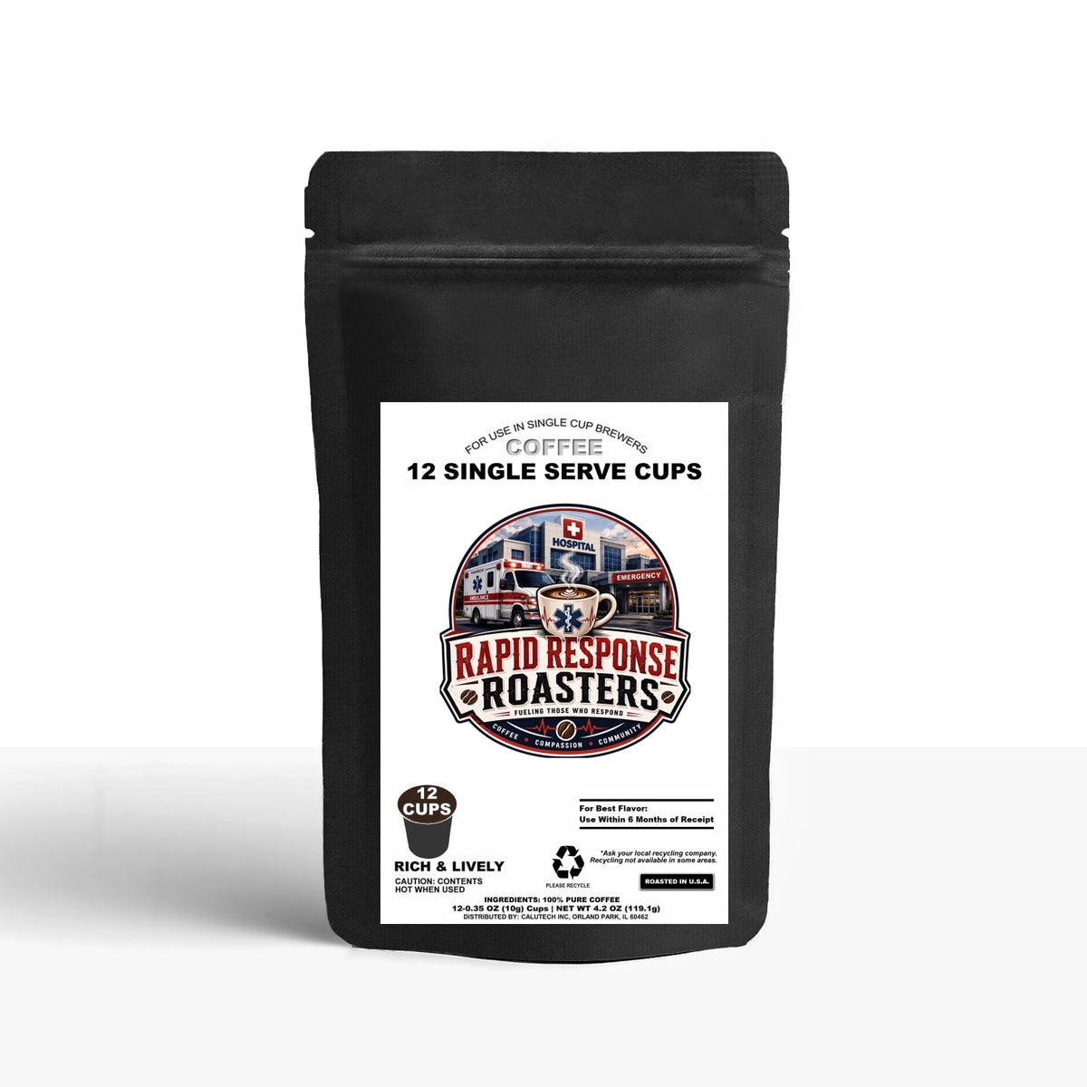 12 Pack Single Serve Original Blend Coffee Capsules